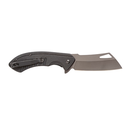 SMITHS Rally Titanium Finished Cleaver Blade - G10 Black 51138